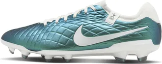Nike Mens Tiempo Emerald Legend 10 Pro FG Low-Top Soccer Cleats in Green | FQ3248-300