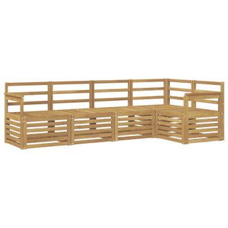 vidaXL Conjunto De Sof&aacute;s De Exterior 5 Pcs Blanco 247 X 128,5 X 73 Cm Vidaxl