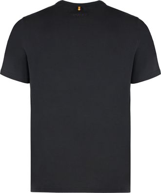 K-Way Mens Adame Cotton Crew-Neck T-Shirt Black T-Shirts And Polos