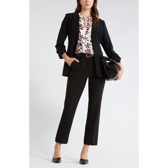 Nordstrom Rack Slim Cinched Sleeve Blazer in Black at Nordstrom Rack, Size X-Small