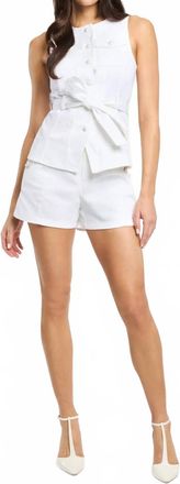 Cinq &agrave; Sept Reenee Denim Vest In White