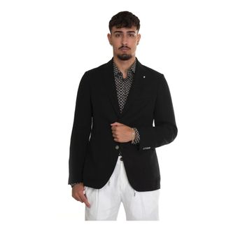 HUGO BOSS Heren, Jassen, Zwart, Maat: 3XL Linnen