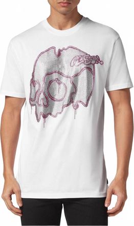 Philipp Plein Crystal Skull Tee T-Shirt In White