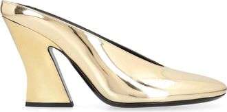 Givenchy Sculpted Heeled Mules - Dames - Muiltjes - Geel - 38 EU - Leer - Schoenen