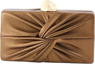 Cult Gaia Lisse Clutch Brown