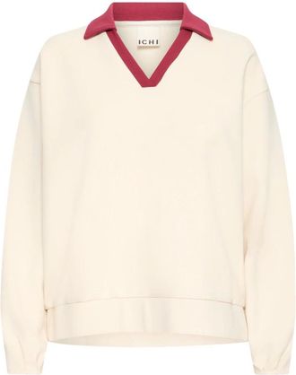 Ichi Felpa - - Sweatshirts & Hoodies - Donna - Beige - L
