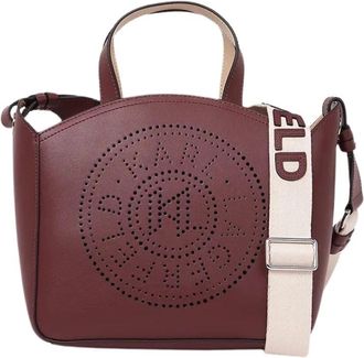 Karl Lagerfeld K/Circle Small Tote - Dames - Shoppers - Bruin - ONE Size - Leer - Tassen