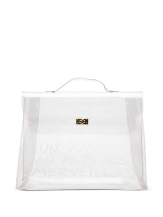 Herm&egrave;s 1995-2000 Vinyl Souvenir De L Exposition Kelly handbag - unisex - PVC/Vinyl - One Size - White