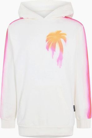 Palm Angels Mens Palm Palm Hoodie - White/Multi - Size: 42