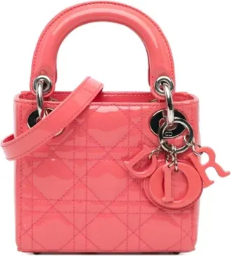 Dior Pre-owned Mini Bags, female, Pink, Size: ONE SIZE Pre-owned Lady Dior Mini Bag