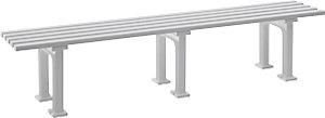 Blome Blome - Banco Sin Respaldo Con 5 Listones Longitud 2000 Mm Blanco