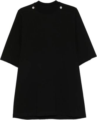 Rick Owens T-shirt con borchie in cotone biologico - Nero