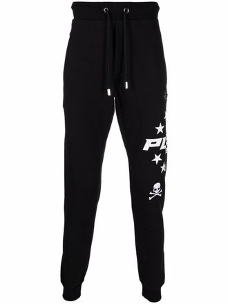 Philipp Plein Pantaloni sportivi con coulisse - Nero