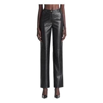 Max Mara Legno Broeken - Dames - Broeken - Zwart - Maat: XS Leer