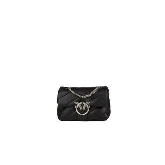 Pinko Pinko - Love Puff Mini - Dames - Tassen - Zwart - Maat: ONE Size Leer