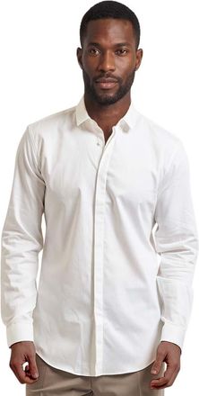 HUGO BOSS White Regular Solid Shirt