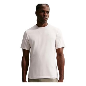 Nike Primary Dri-FIT Top met korte mouwen voor veelzijdig gebruik - Heren - Sport - Beige - Maat: L Katoen