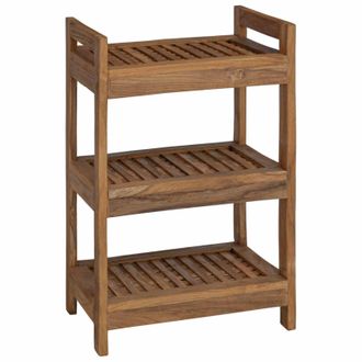 vidaXL Estante De Ba&ntilde;o Natural 45 X 30 X 71 Cm Madera De Teca Maciza Vidaxl