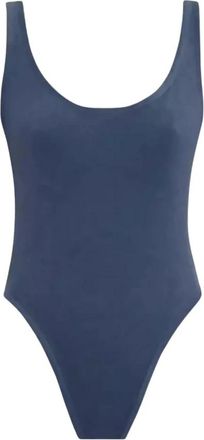 Zimmermann High Tide Scoop-neck Bodysuit - Dames - Bodies - Blauw - L - Katoen - Tops