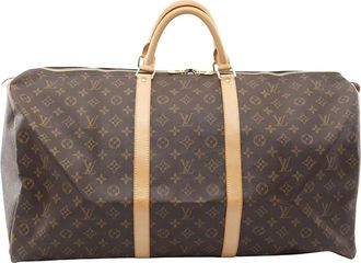 Louis Vuitton Borsa Monogram Keepall 60 Boston 2003 - Marrone