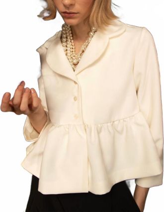 Kika Vargas Ewa Top In Ivory