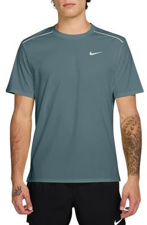 Nike Miler Dri-FIT UV Short Sleeve Running Top in Mineral Slate at Nordstrom Rack, Size Xx-Large