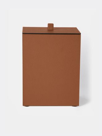 Giobagnara Walter Leather Wastepaper Bin