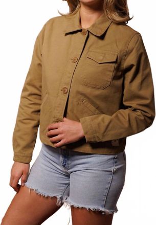 Iron And Resin Basset Buffalo Flannel Lined Jacket In Cognac