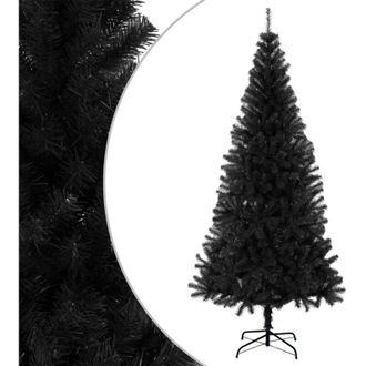 vidaXL &Aacute;rbol De Navidad Artificial Con Soporte Pvc Negro 240 Cm Vidaxl