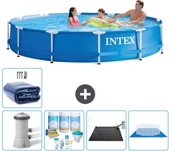 Intex Piscina Con Estructura Redonda - 366x76 Cm - 8-piezas S20480