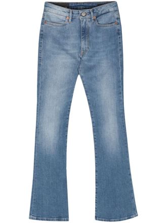 Dondup Mandy flared-cut organic-cotton jeans - Blue