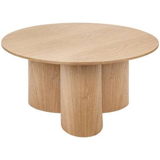 Atmosphera Atmosphera - Mesa De Centro Aliona Madera Natural D80cm Cr&eacute;ateur DInt&eacute;rieur