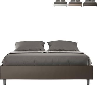 Itamoby Sommier Cama Doble Contenedor 160x190 Azelia M Color: Marr&oacute;n - Versi&oacute;n: Modelo Est&aacute;ndar