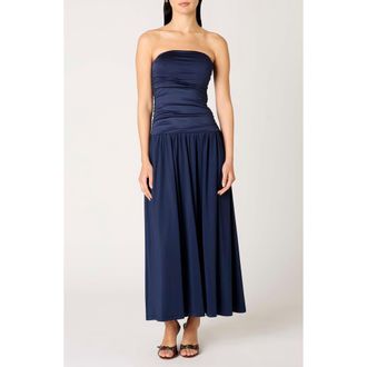 Nia Santal Strapless Dress in Midnight at Nordstrom Rack, Size X-Large