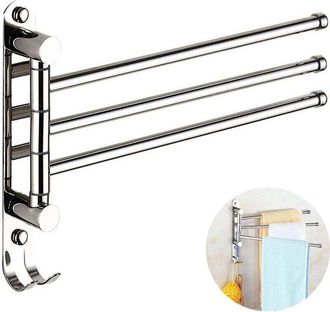 OEM Toallero Giratorio De Acero Inoxidable Para Montaje En Pared, Brazo Para Barra De Toallas De Ba&ntilde;o, Soporte Organizador Giratorio Para Toallas De Ba&ntilde;o/