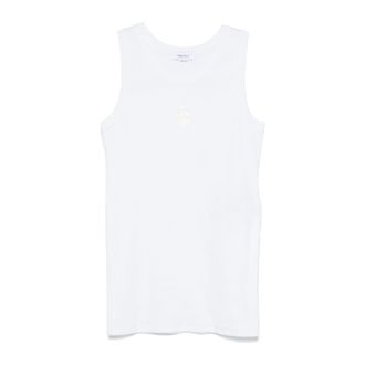 Alexander McQueen Logo Tank Top - male - Alexander McQueen - Sleeveless Tops - White - L - Tops