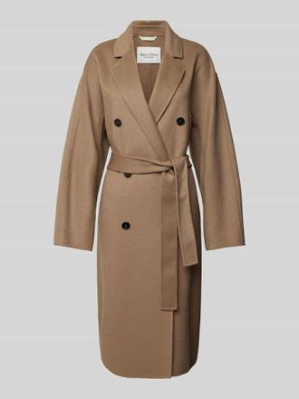 Marc O'Polo Regular Fit Wollmantel aus Doubleface-Wolle-Mix in Camel, Größe 42