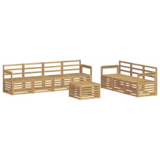 vidaXL Juegos De Sof&aacute;s Madera De Acacia S&oacute;lida Vidaxl