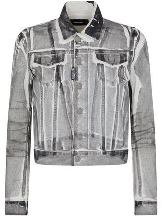 Dsquared2 Denim jack - Grijs