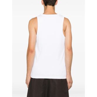 Casablanca Organic Cotton Tank Top - White