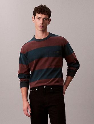 Calvin Klein JEANS Relaxed T-Shirt Van Gestreept