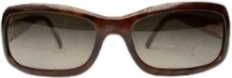 Chanel Pre-owned Accessories, female, Brown, Size: ONE SIZE Pre-owned Plastic Sunglasses