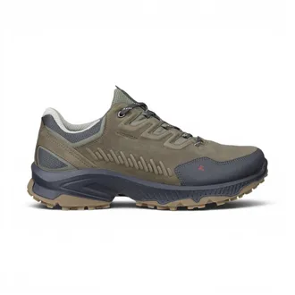Ecco Ecco Mannen Groene Leren Waterdichte Wandeltrainer Sneaker Schoenen - Receptor XP