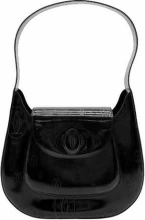 Cartier Pre-owned Vintage Schoudertas - Dames - Vintage Schoudertas - Zwart - ONE Size - Leer - Vintage