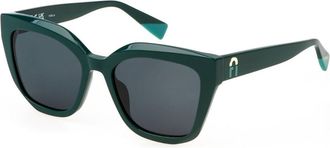 Furla SFU781 0D80 Womens Sunglasses Green Size 54