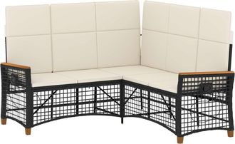 vidaXL Conjunto De Sof&aacute; Reclinable De Jard&iacute;n 5-n&uacute;mero De Plazas Vidaxl