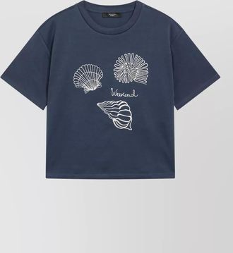 Max Mara embroidered cotton jersey t-shirt
