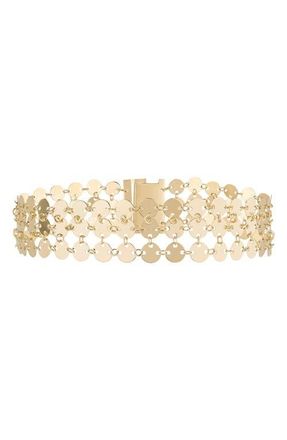 Lana Jewelry 14K Gold Laser Chainmail Bracelet in Yellow Gold at Nordstrom, Size 7