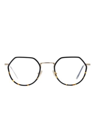 Kyme Felix Col 2 geometric-frame glasses - Black