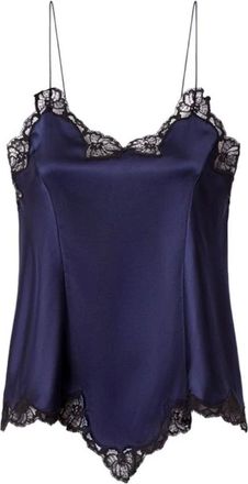 Isabel Marant Amael Zijden Top - Dames - Tops - Blauw - Maat: S Zijde